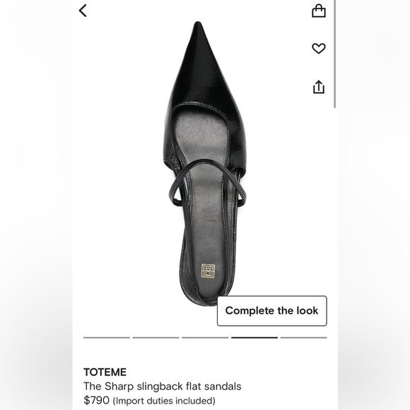 TOTEME
The Sharp slingback flat sandals - Picture 8 of 9